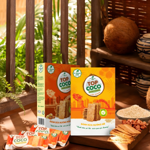 TOPCOCO BAKED COCONUT AND PEANUT CAKE