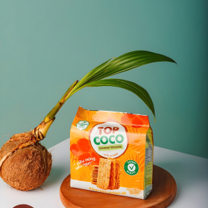 TOPCOCO BAKED COCONT CRACKER WITH SESAME